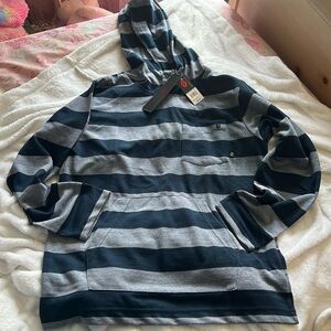 Brand new, NWT Swiss Cross, New York boys hoodie L/G (14/16). Blue/Lt Blue-Grey